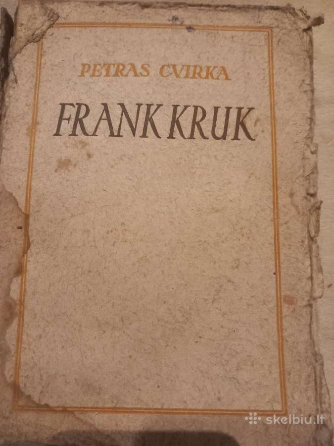 Antikvarinė knyga "Frank Kruk"