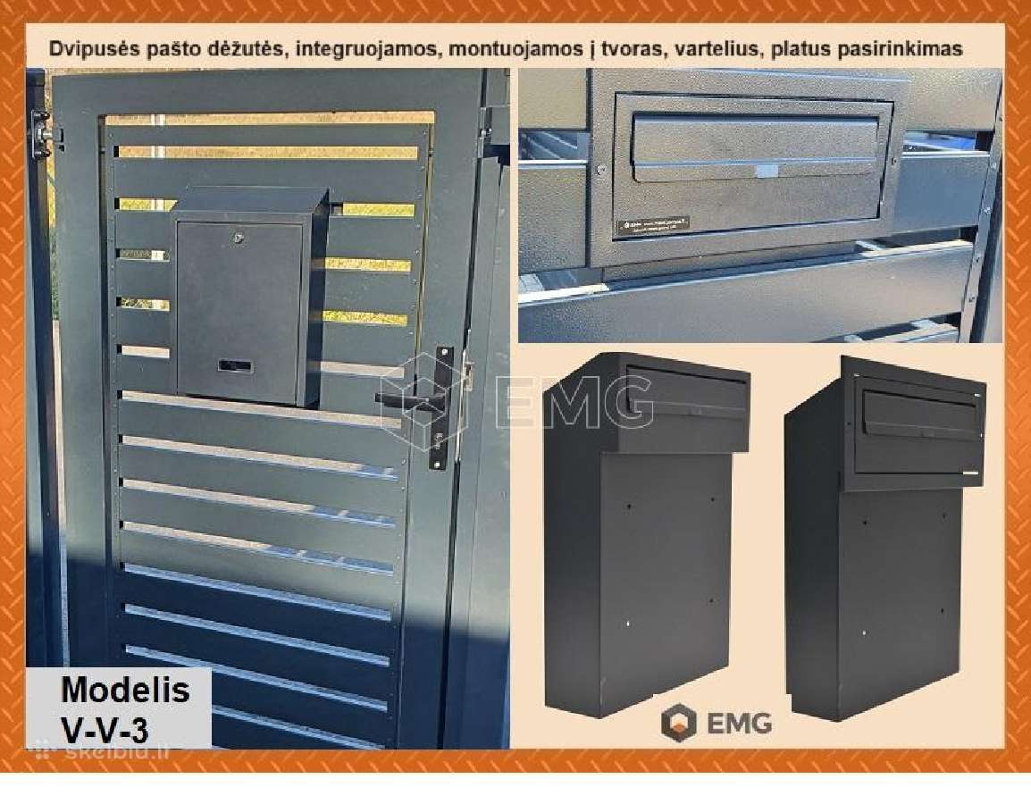 Integruojama pašto dėžutė - nuotraukos Nr. 25