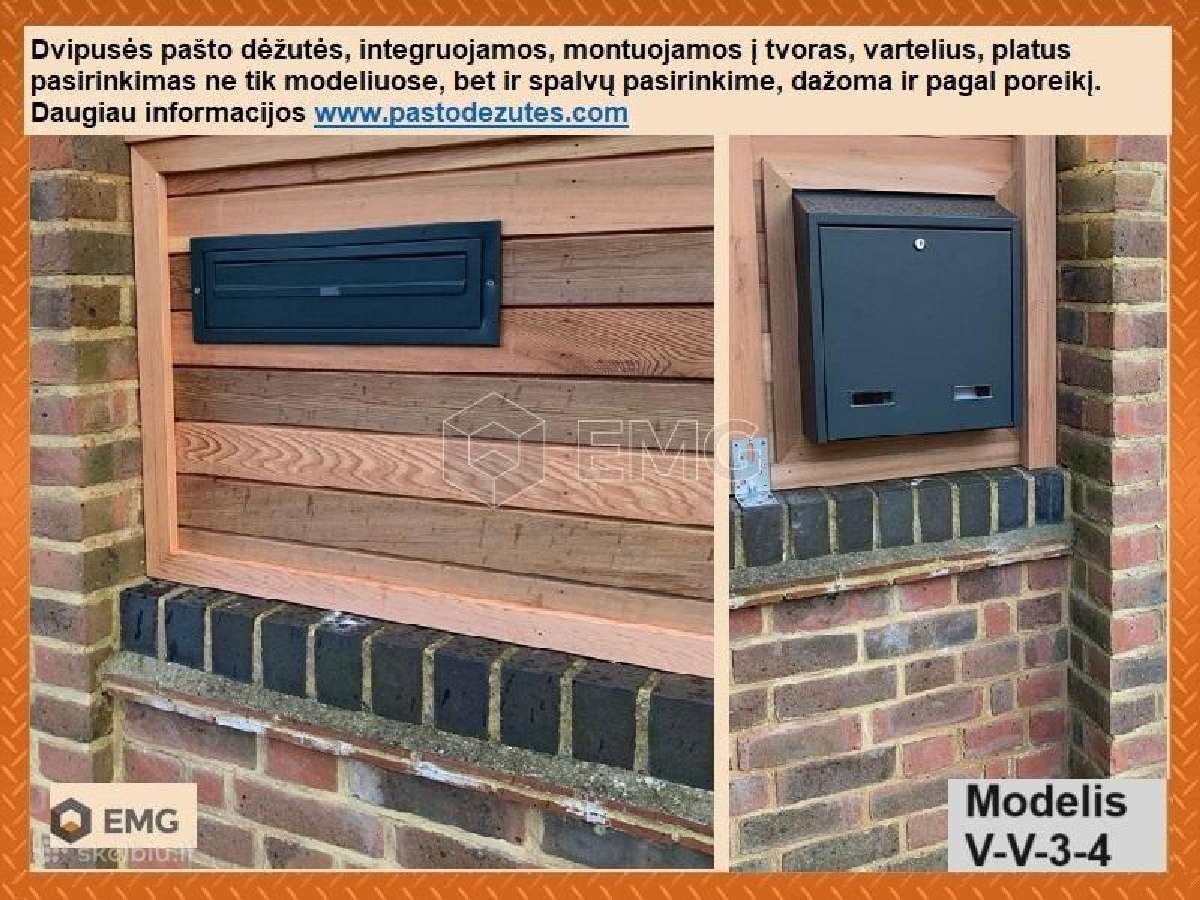 Integruojama pašto dėžutė - nuotraukos Nr. 31
