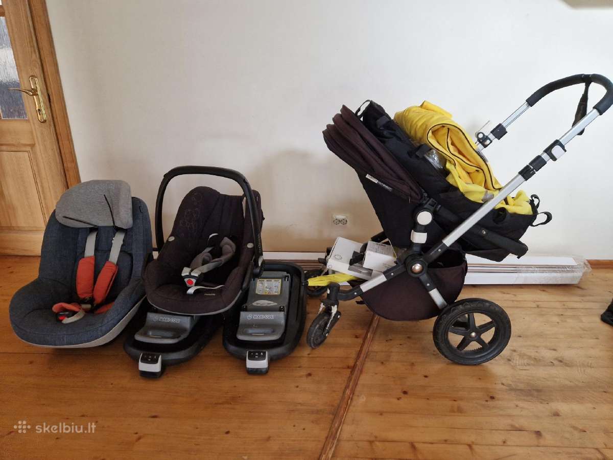Bugaboo Cameleon3 + maxicosi kėdutė ir bazė