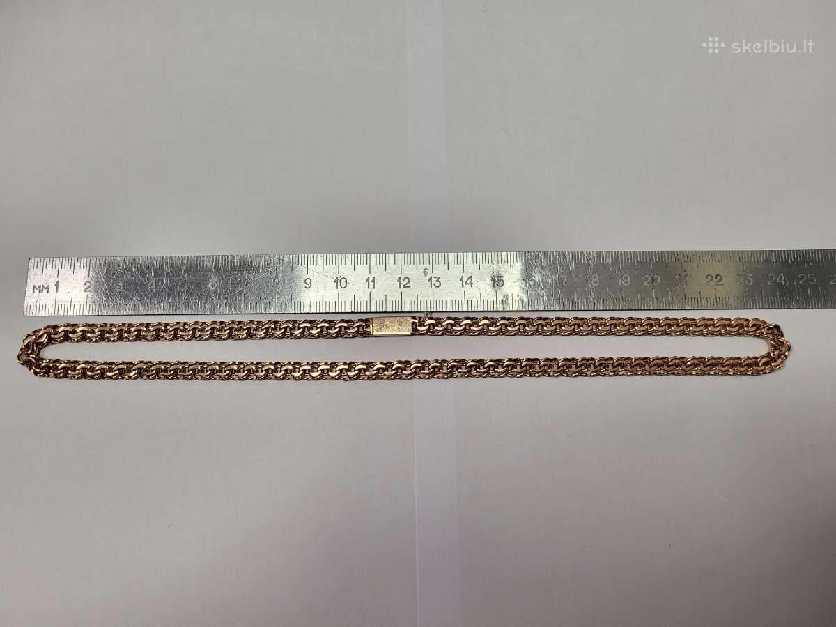 Nauja Auksinė Grandinėlė Bismark 585/30,26g/48cm