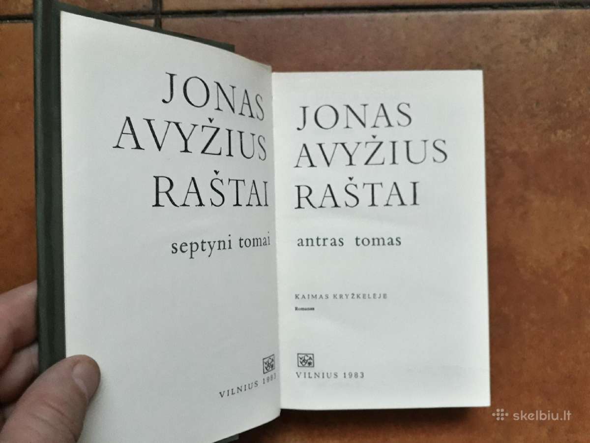 Jonas Avyžius "Raštai" 7 tomai 1983-1985 metai - nuotraukos Nr. 7