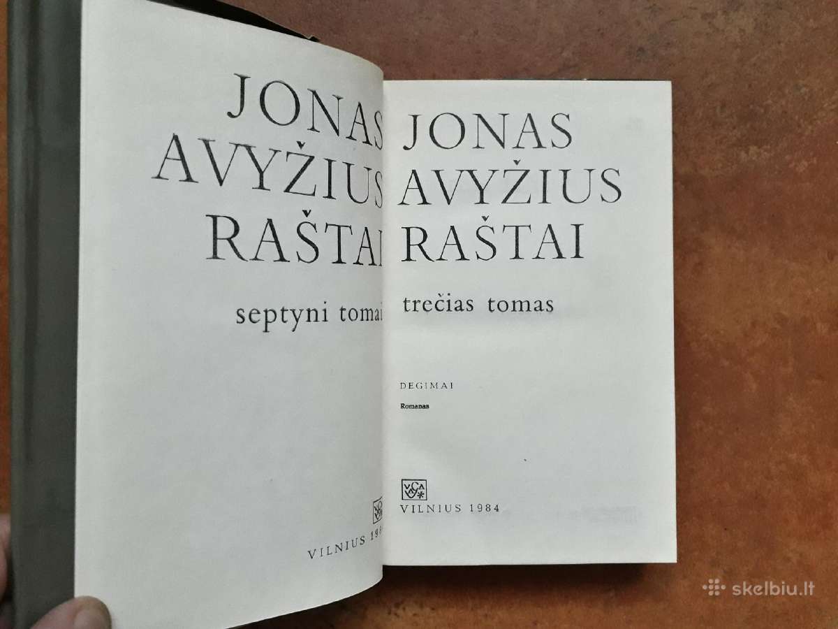 Jonas Avyžius "Raštai" 7 tomai 1983-1985 metai - nuotraukos Nr. 10