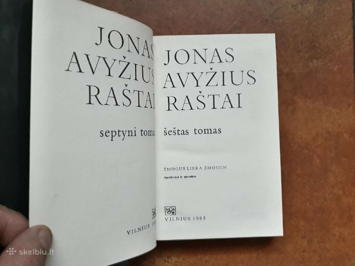 Jonas Avyžius "Raštai" 7 tomai 1983-1985 metai - nuotraukos Nr. 19