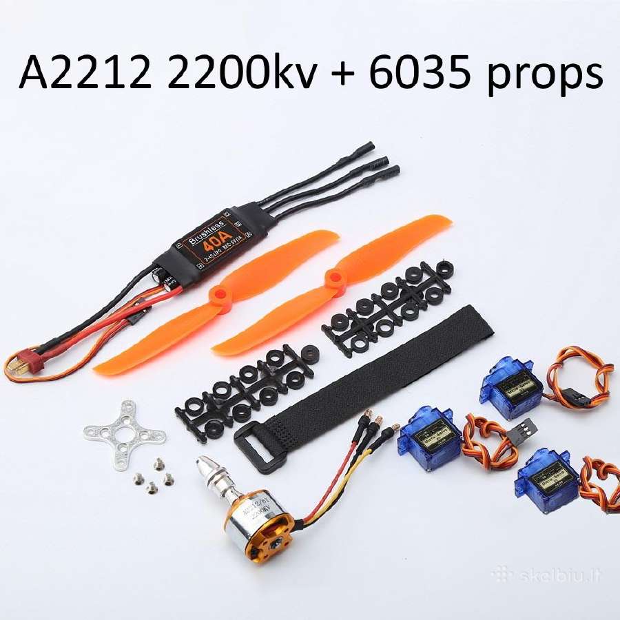 Nauji brushless combo RC lėktuvams