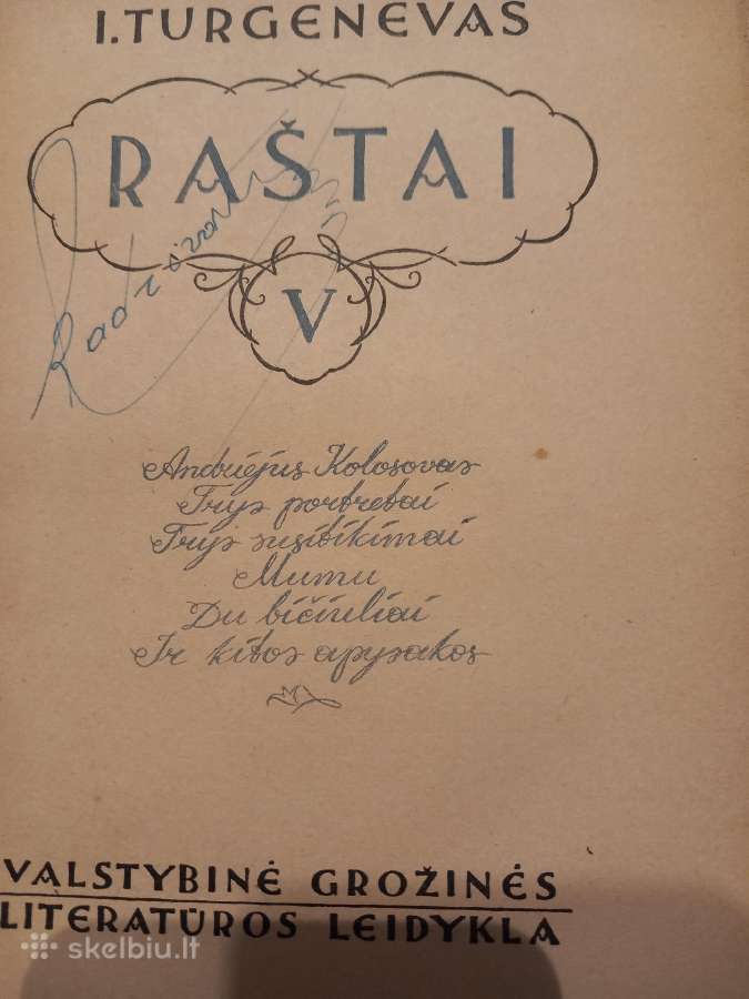 Senos knygos Turgenevas "Raštai" - nuotraukos Nr. 16