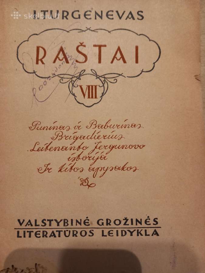 Senos knygos Turgenevas "Raštai" - nuotraukos Nr. 22