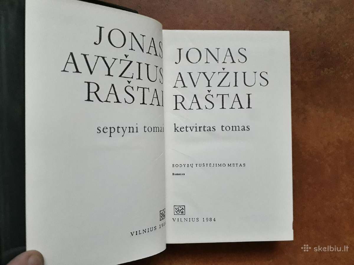 Jonas Avyžius "Raštai" 7 Tomai 1983-1985 metai - nuotraukos Nr. 13