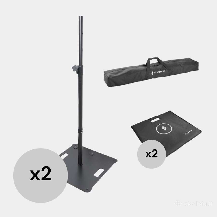 2x Standworx Xp-255l stovas su padu