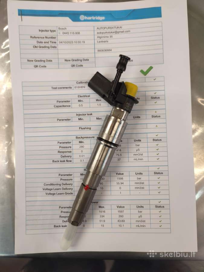 BOSCH PIEZO PURKSTUKU REMONTAS