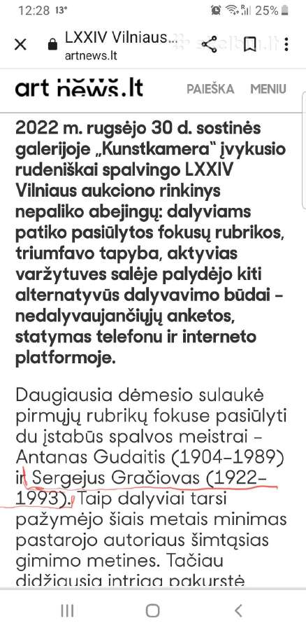 Paveikslas Sergėjus Gračiovas - nuotraukos Nr. 3