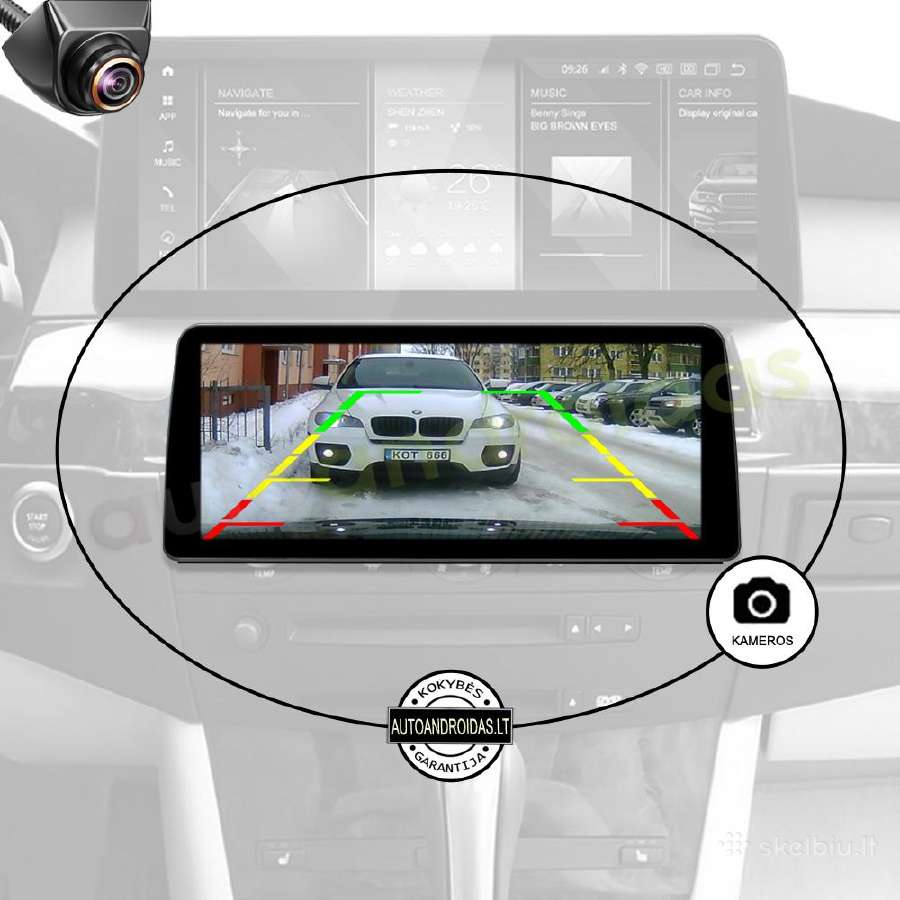 Bmw 5 E60 E61 3 E90 E91 2003-12 Android multimedia - nuotraukos Nr. 7