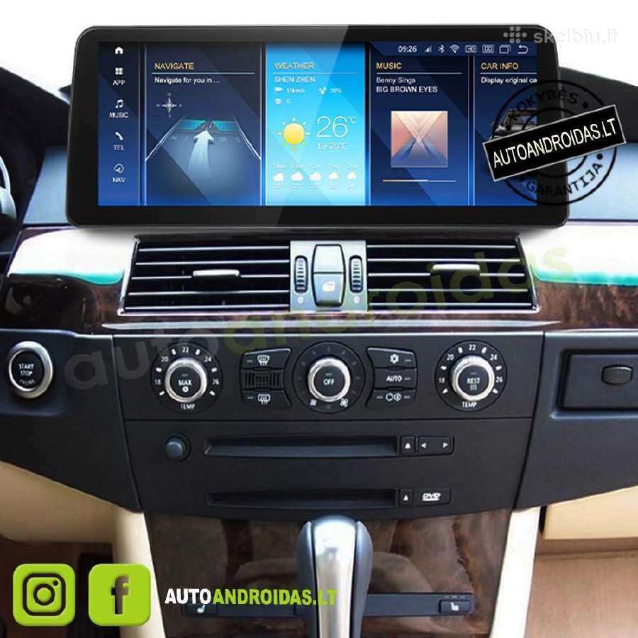 Bmw 5 E60 E61 3 E90 E91 2003-12 Android multimedia