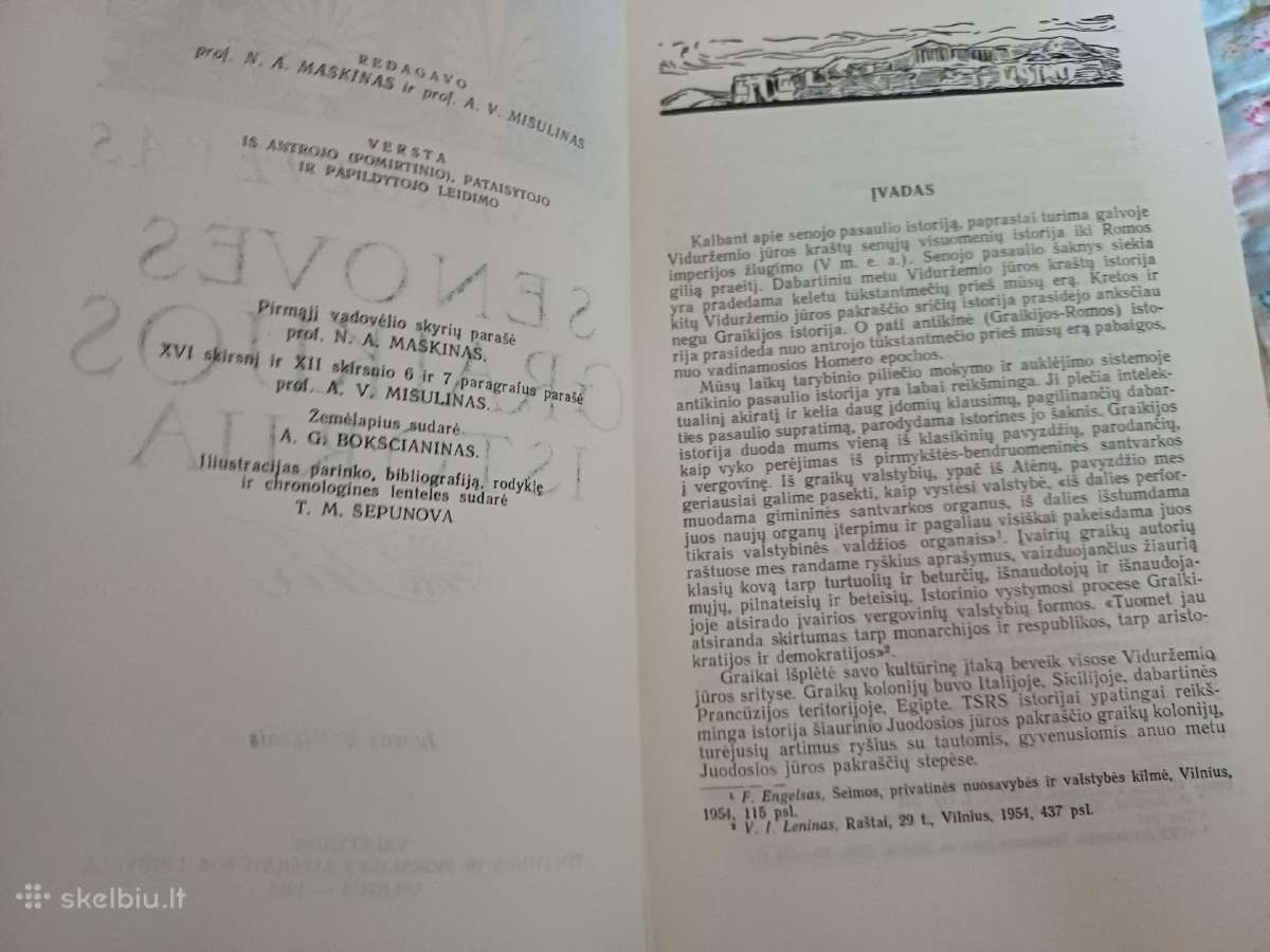 Parduodu knyga.senovės Graikijos istorija,1955m - nuotraukos Nr. 15