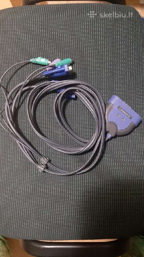 Kvm Switch 2 port Kvm komutatorius 2 vietų