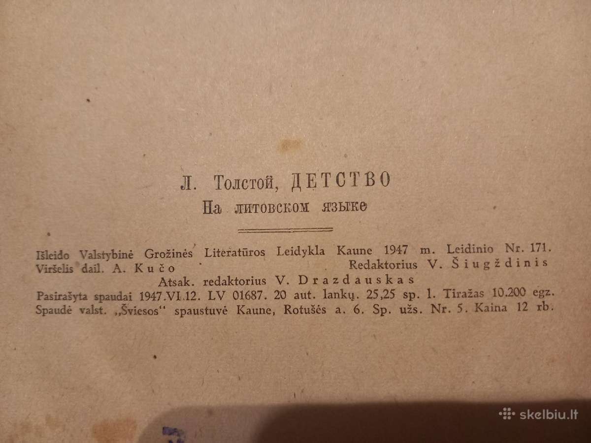 Antikvarinė L. Tolstojus knyga - nuotraukos Nr. 10