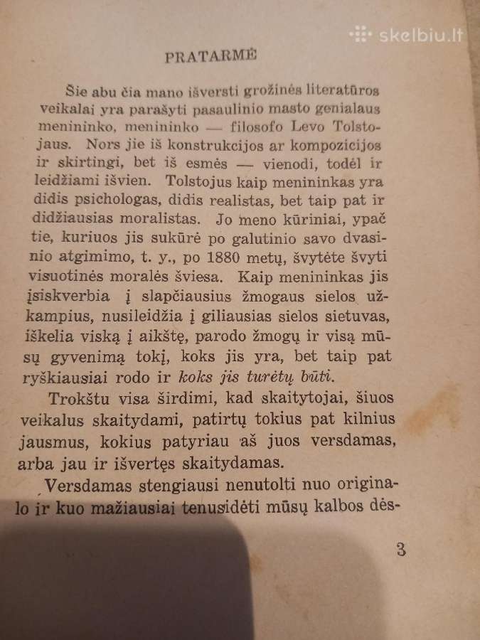 Sena, prieškarinė L. Tolstojus knyga - nuotraukos Nr. 4