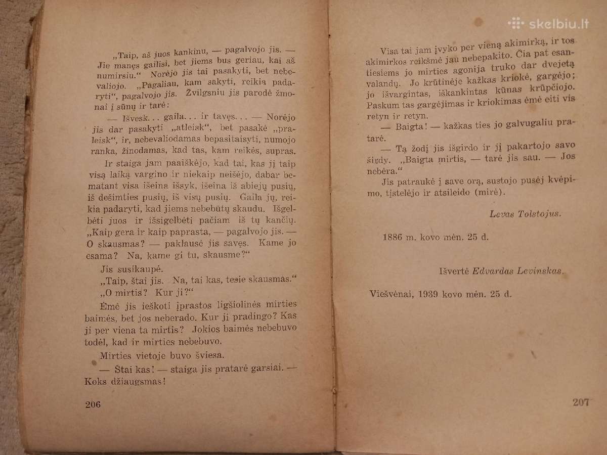 Sena, prieškarinė L. Tolstojus knyga - nuotraukos Nr. 5