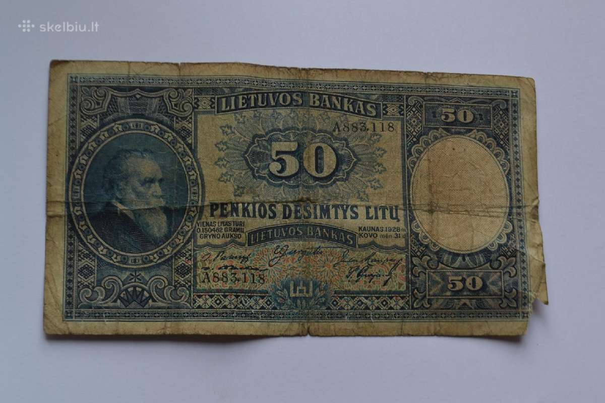 50 litu 1928 m.