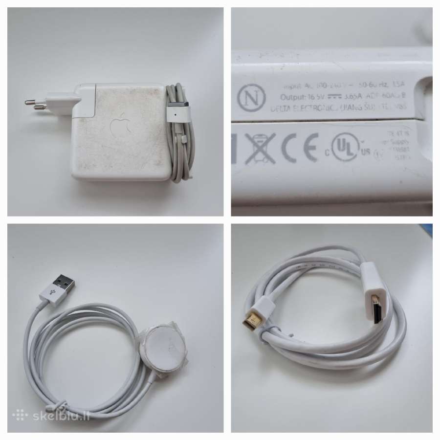 Kabeliai, adapteriai, ikrovikliai, apple, type C - nuotraukos Nr. 2