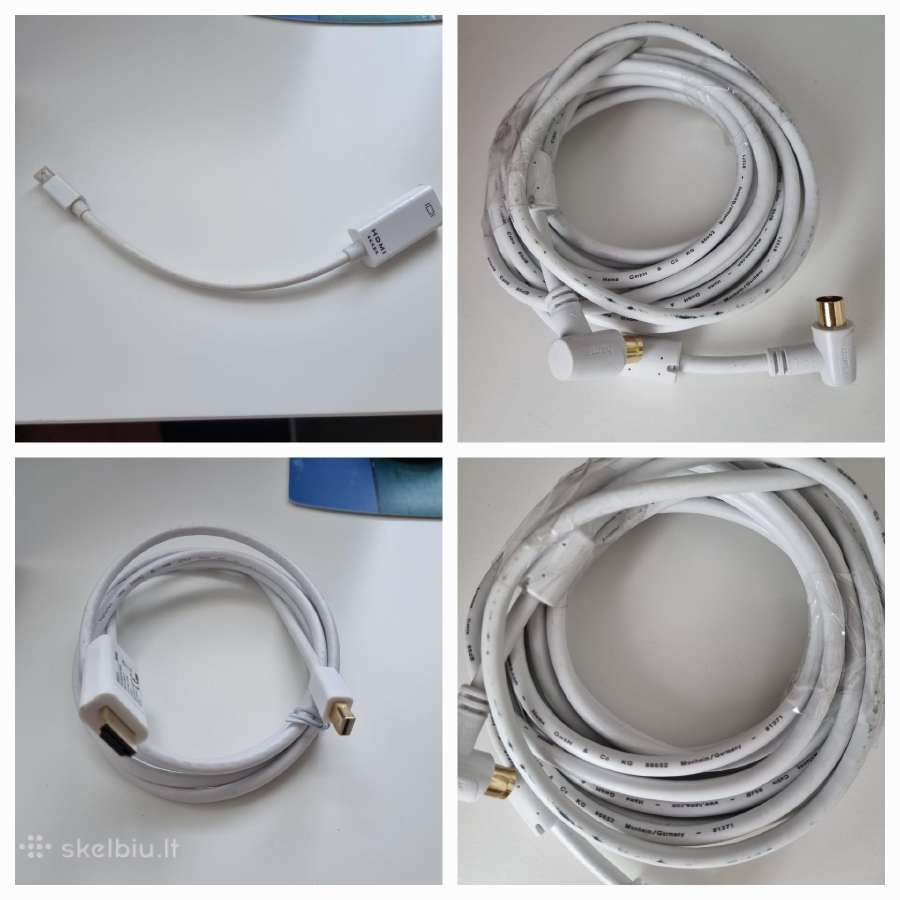 Kabeliai, adapteriai, ikrovikliai, apple, type C - nuotraukos Nr. 5