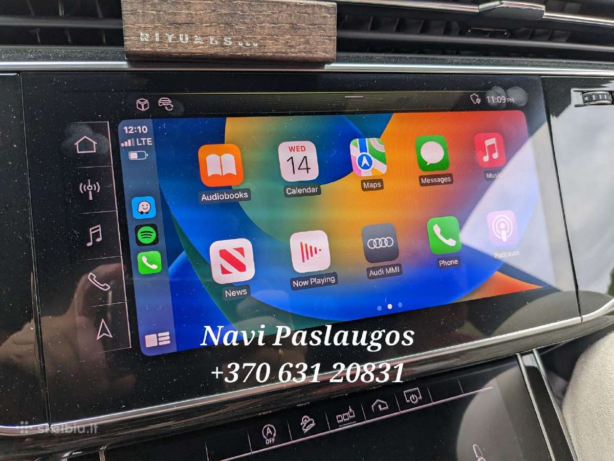 Audi Usa-eu VW Seat Skoda Waze Carplay App Connect - nuotraukos Nr. 6
