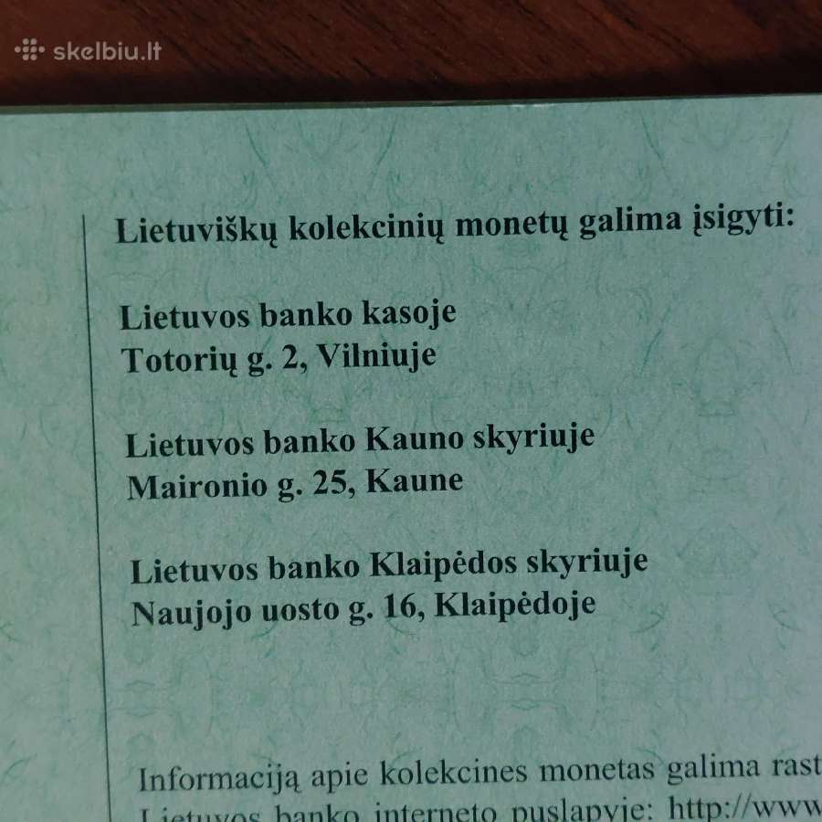 Monetų katalogas-lankstinukas 1993 - 2000 m. - nuotraukos Nr. 10