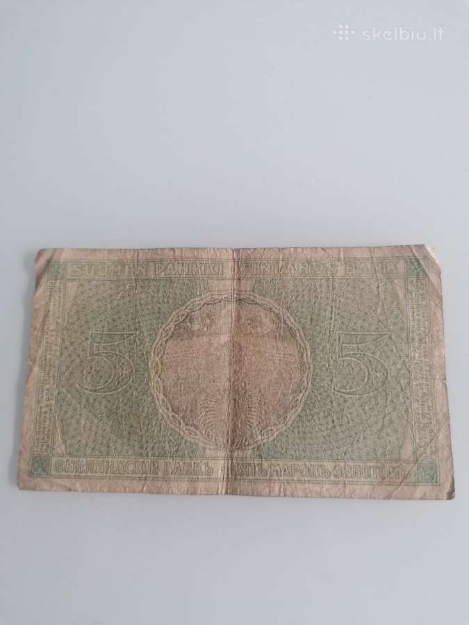5 markes 1909 Suomija - nuotraukos Nr. 2