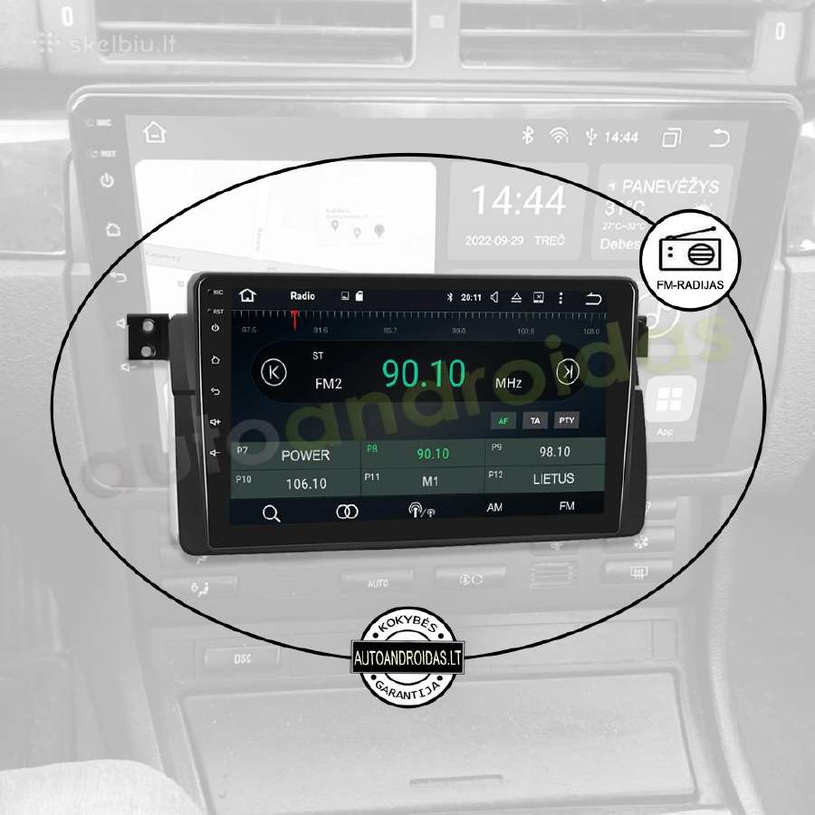 Bmw 3 E46 1998-06 Android multimedia Usb/GPS/WiFi - nuotraukos Nr. 4