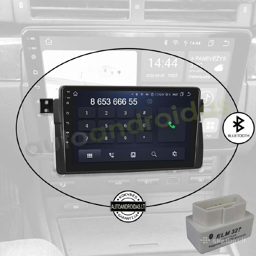 Bmw 3 E46 1998-06 Android multimedia Usb/GPS/WiFi - nuotraukos Nr. 5