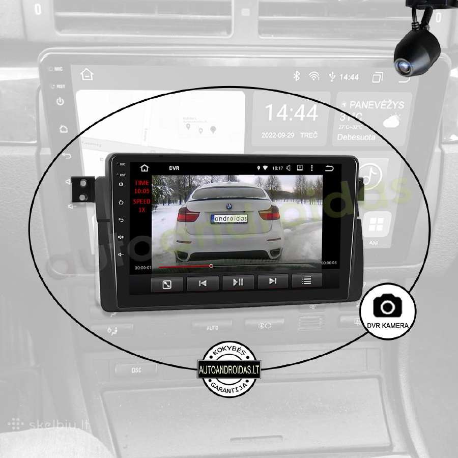 Bmw 3 E46 1998-06 Android multimedia Usb/GPS/WiFi - nuotraukos Nr. 8