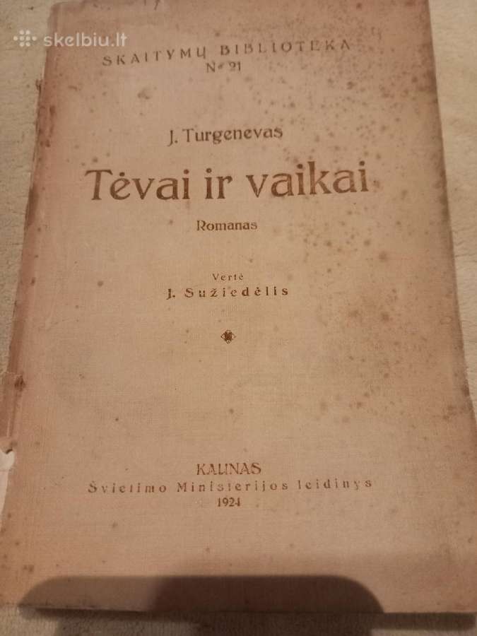 Antikvarinė J. Turgenevo knyga