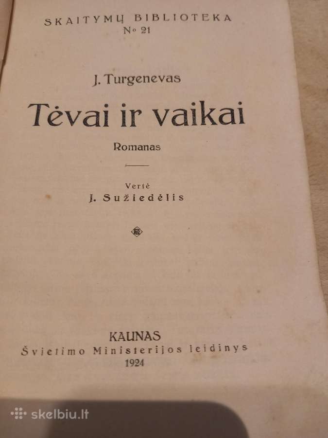 Antikvarinė J. Turgenevo knyga - nuotraukos Nr. 2