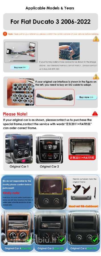 Parduodu Fiat Ducato 2006-2022 android multimedija - nuotraukos Nr. 14