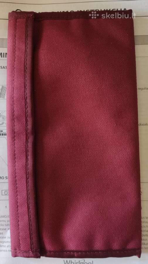 Delninė bordo spalvos medžiaginė 24,5/12,5 cm