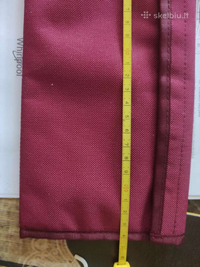 Delninė bordo spalvos medžiaginė 24,5/12,5 cm - nuotraukos Nr. 4