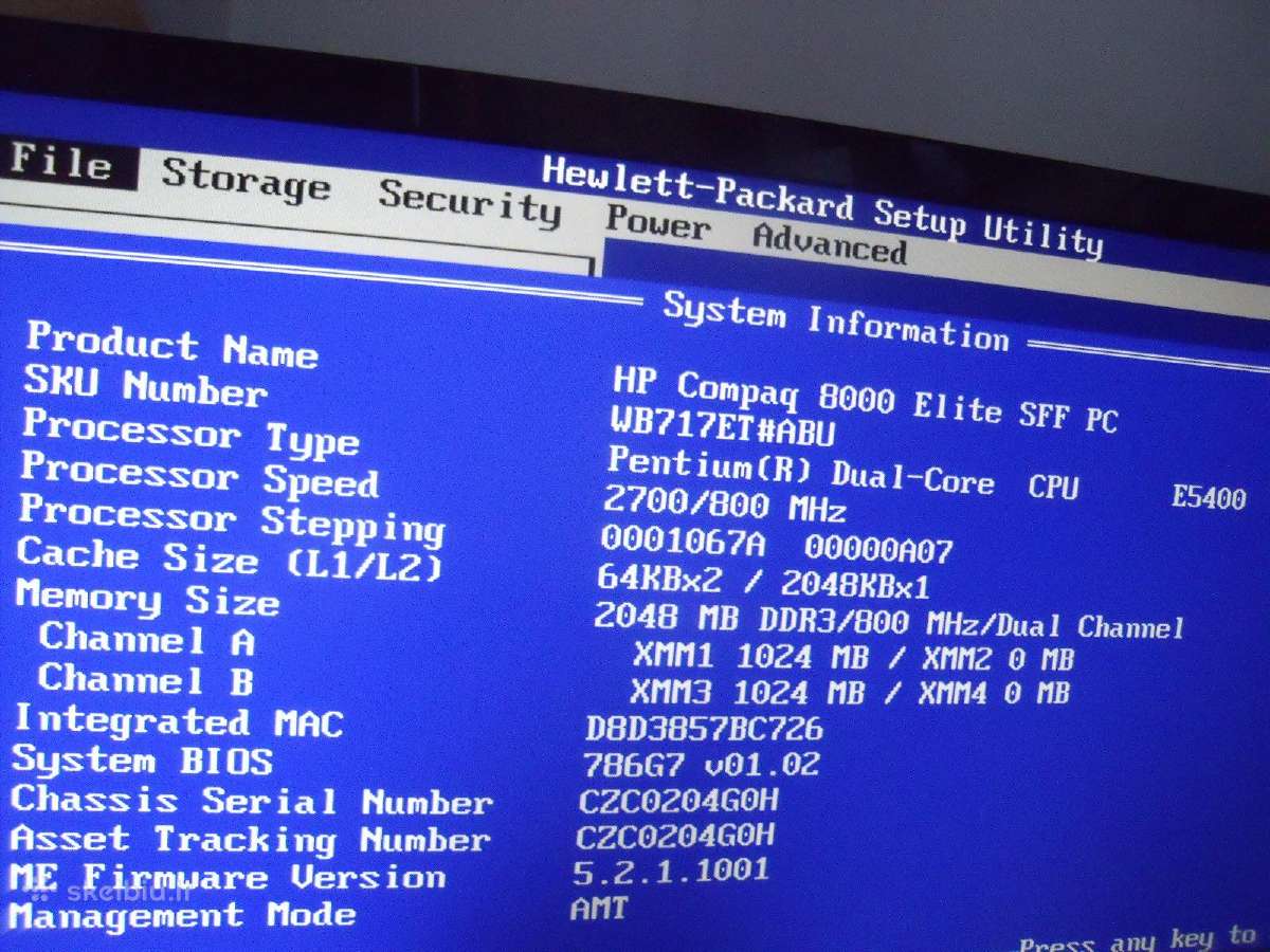 Stacionarus Hp 8000 Elite ir Dell Optiplex 3040 - nuotraukos Nr. 4