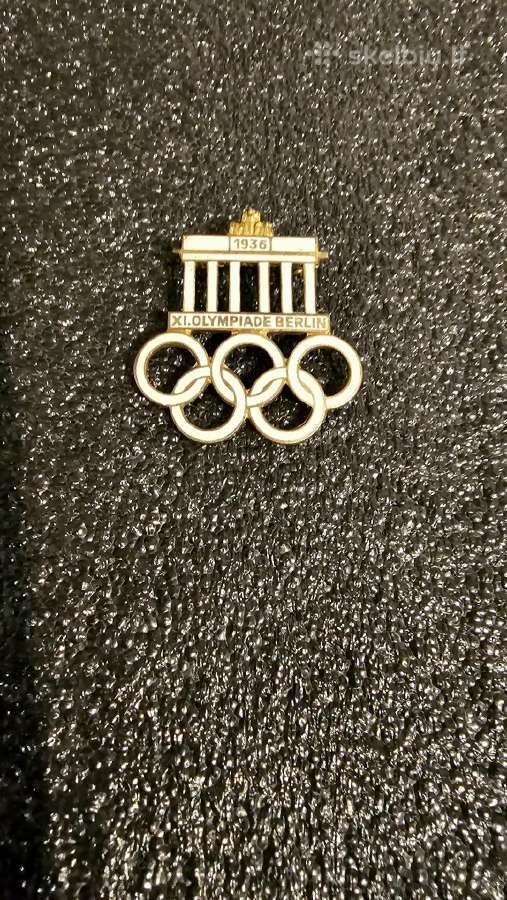 1936m. olimpiados Berlyne ženkliukas.