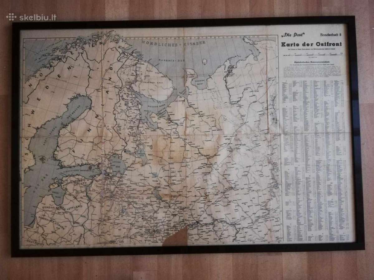 Wws vokiskas ostfront zemelapis 1943m