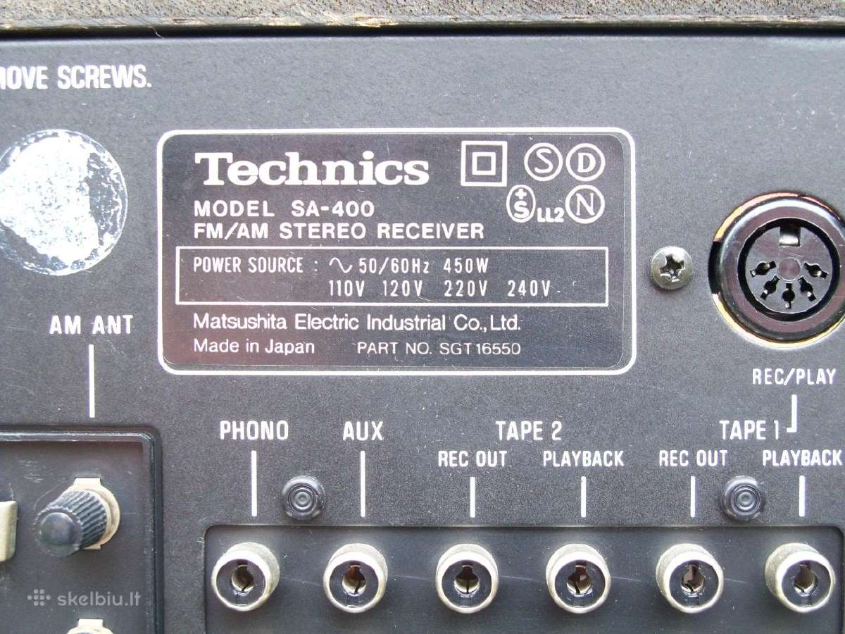 Technics Sa 500. 400. 300. 200. 5150. 5200a. - nuotraukos Nr. 13