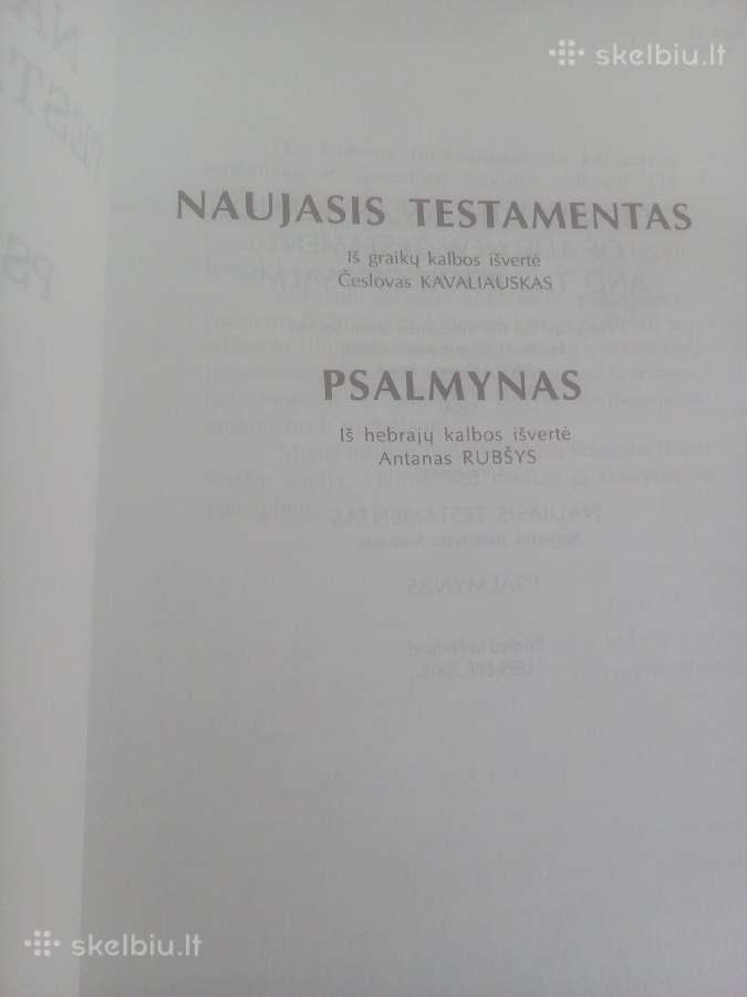 Naujasis testamentas ir Psalmynas - nuotraukos Nr. 3
