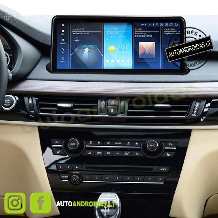 Bmw X5 F15 X6 F16 2014-18 Android multimedija WiFi