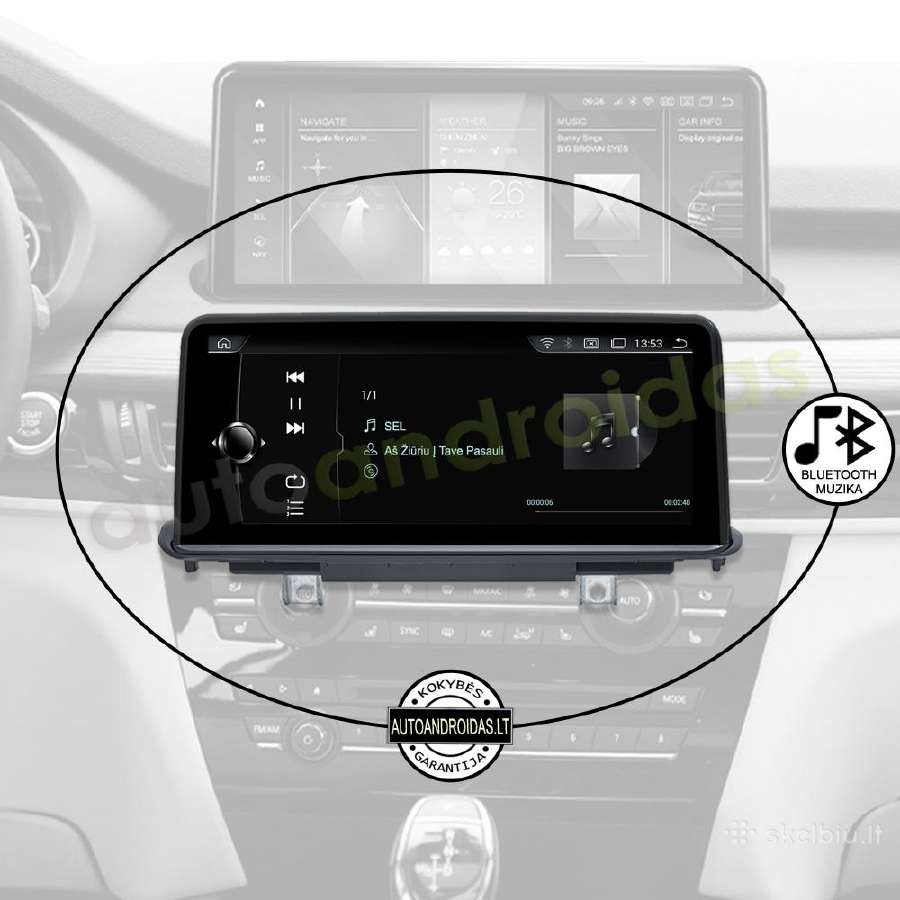 Bmw X5 F15 X6 F16 2014-18 Android multimedija WiFi - nuotraukos Nr. 6