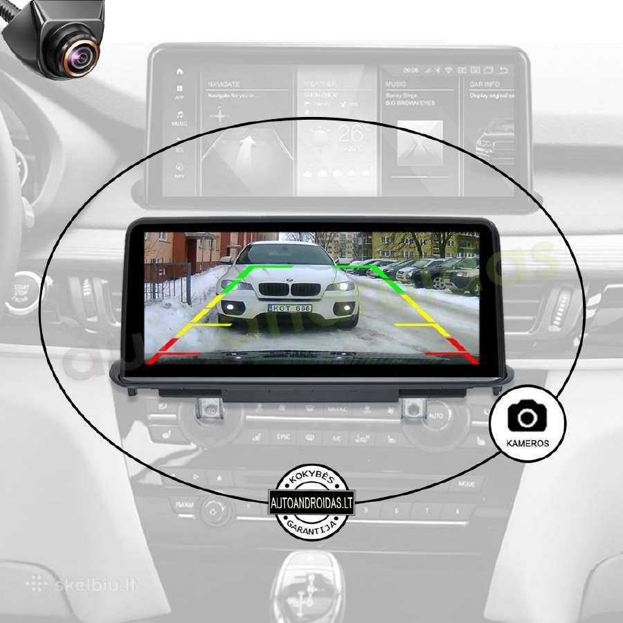 Bmw X5 F15 X6 F16 2014-18 Android multimedija WiFi - nuotraukos Nr. 7