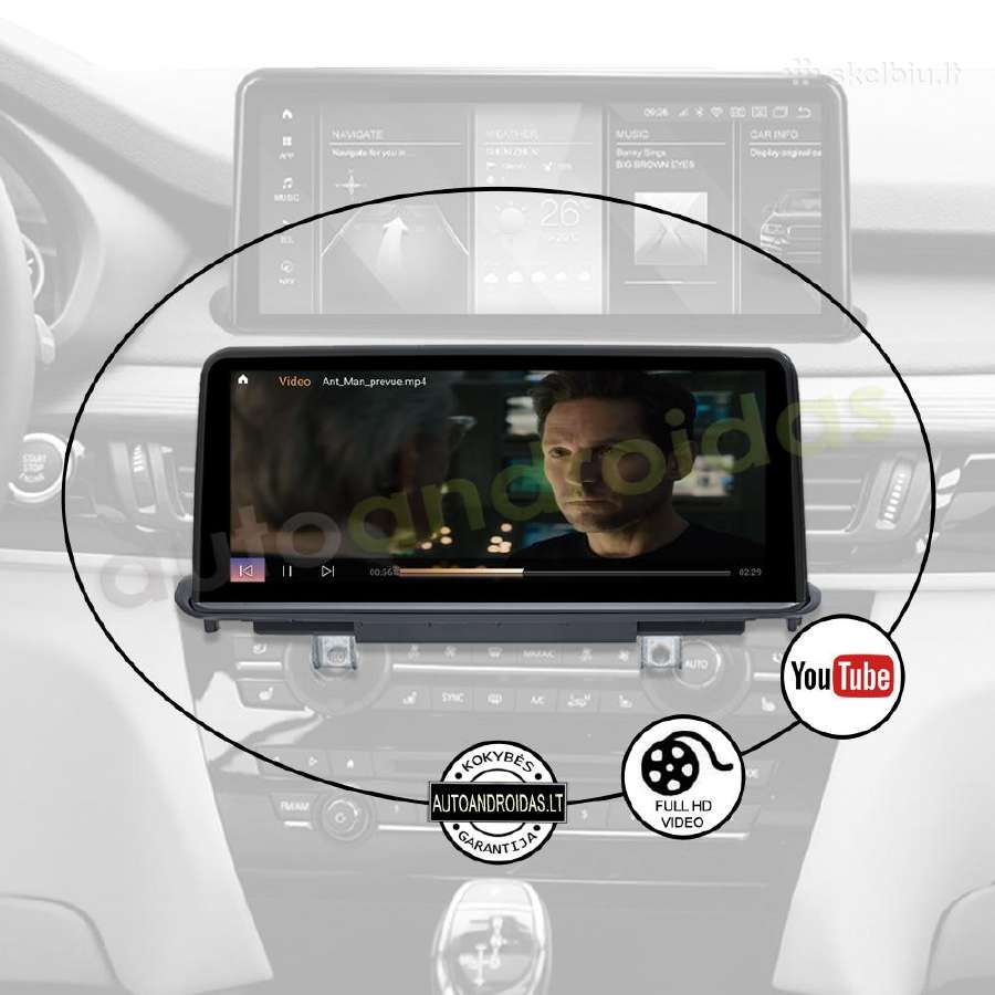 Bmw X5 F15 X6 F16 2014-18 Android multimedija WiFi - nuotraukos Nr. 9