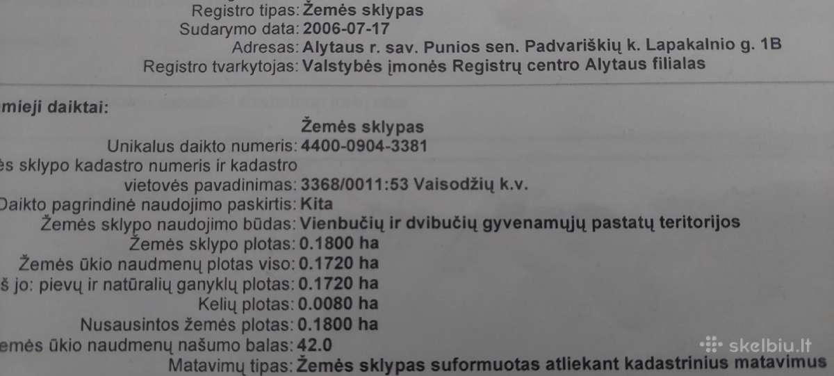 Parduodamas namų valdos sklypas! - nuotraukos Nr. 3