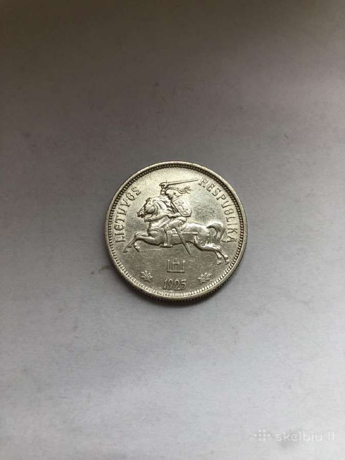 Moneta 5 litai 1925m - nuotraukos Nr. 4