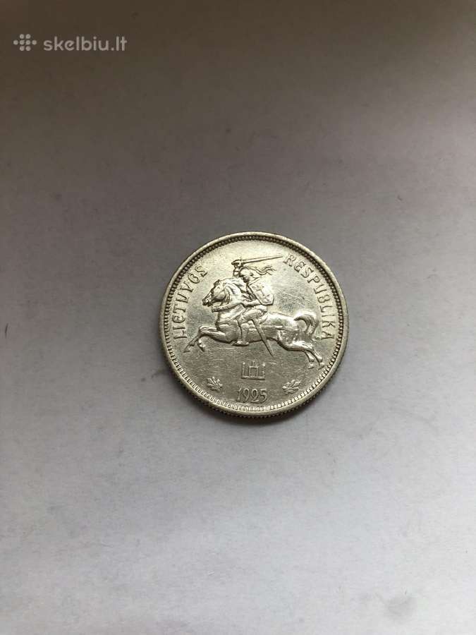 Moneta 5 litai 1925m - nuotraukos Nr. 5