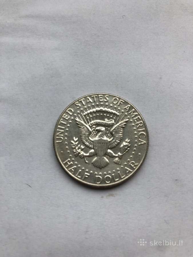 1967m 1968m Kenedžio monetos - nuotraukos Nr. 5