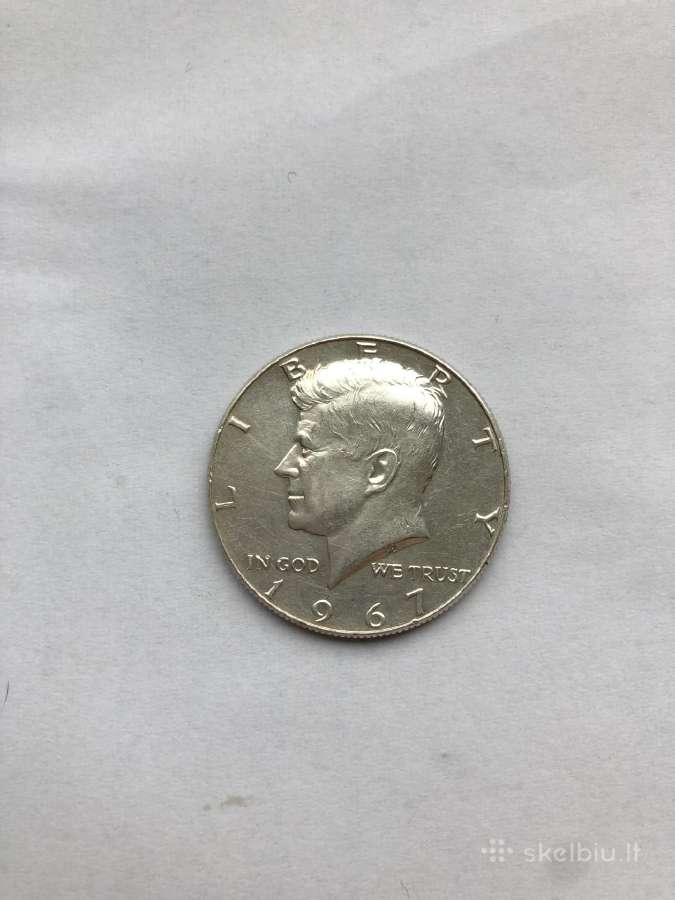 1967m 1968m Kenedžio monetos - nuotraukos Nr. 7